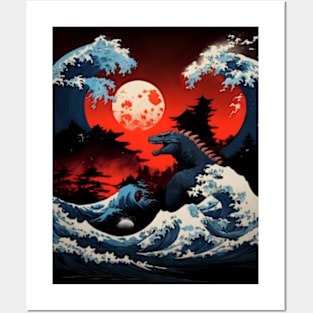 Kanagawa Monster Posters and Art